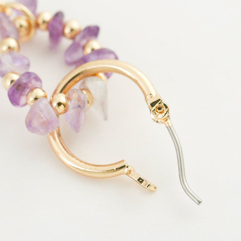 Pendientes De Aro De Aleación Con Cuentas A Mano al por mayor